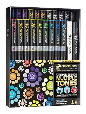 Chameleon Alcohol Color Tone Marker Set of 22 - Deluxe Kit