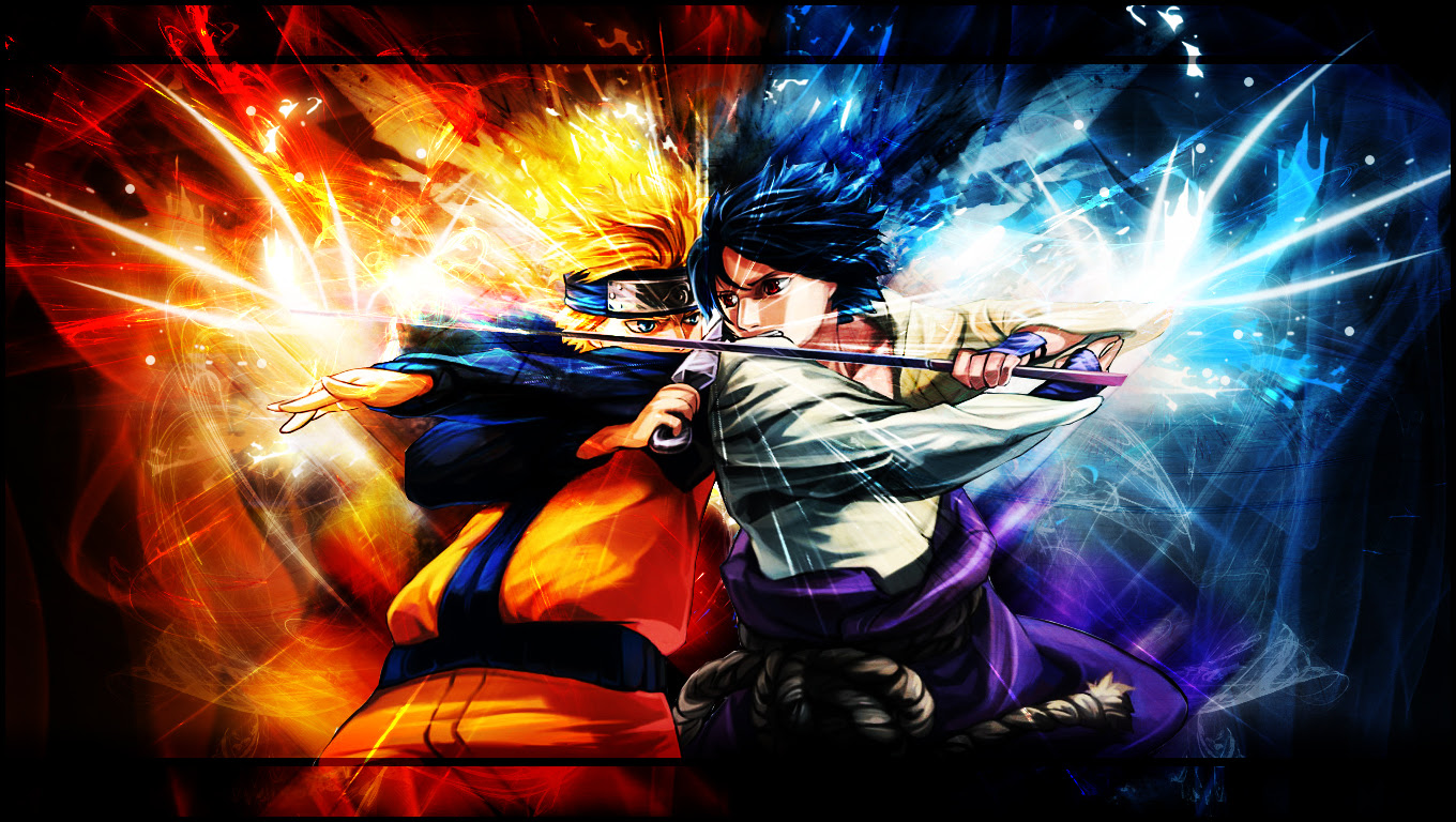 Naruto vs Sasuke.