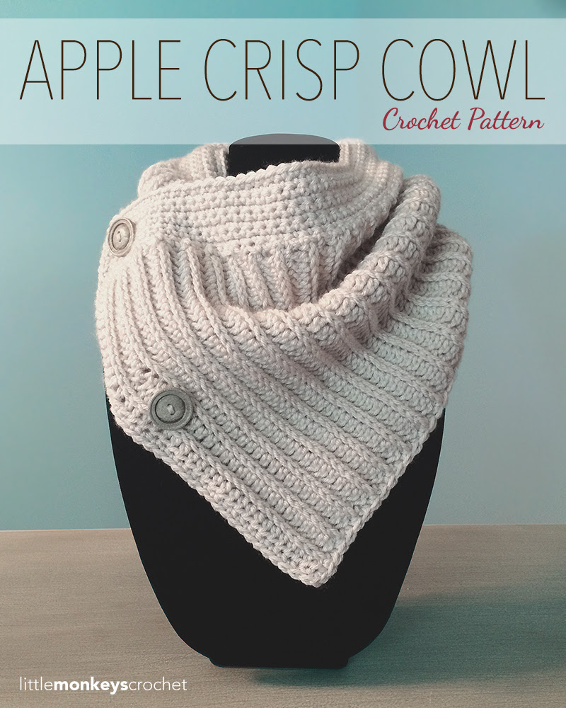 Apple Crisp Crochet Cowl  |  Free Crochet Cowl Pattern by Little Monkeys Crochet, littlemonkeyscrochet.com