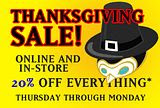 Toy Art Gallery announces their Thanksgiving WEEKEND sale!!!