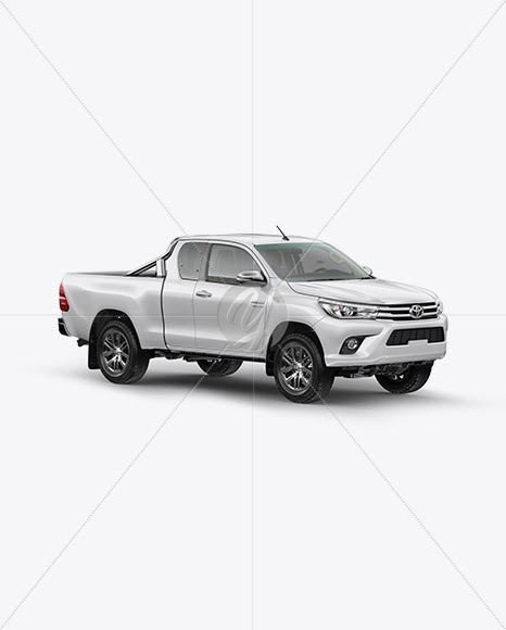 Download Download Toyota Hilux Mockup Half Side View Psd PSD Mockup Templates