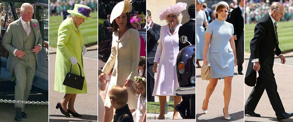 The Queen and Prince Philip join fellow royals at the royal wedding