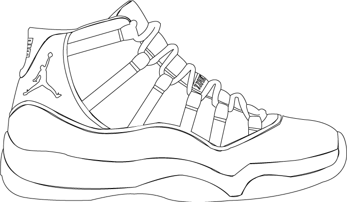 19 Jordan 11 Coloring Pages - Printable Coloring Pages
