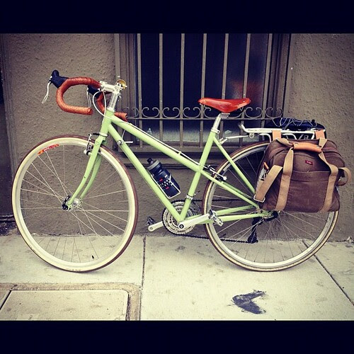 Front wheel says: signed, sealed, delivered, I'm yours.