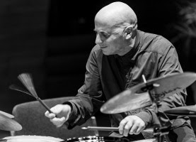 Joey Baron in de Stedelijke Muziekschool Groningen (foto: Willem Schwertmann)