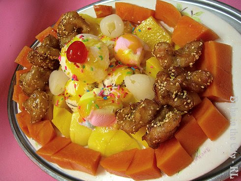 Ice-cream Mango Fish (top)