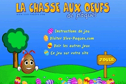 La chasse aux oeufs de Pâques - Jeu flash en ligne