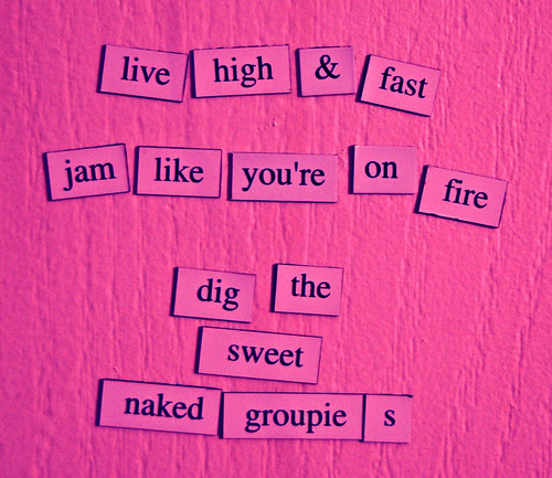 Magnetic poetry 3