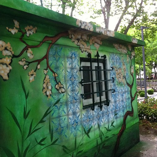 #window #green #colors #graffiti by Joaquim Lopes