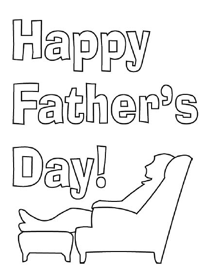 fathers day coloring card