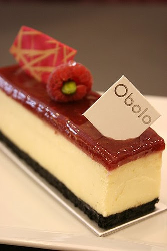 Framboise-Vanille: Cheesecake with raspberry glaze