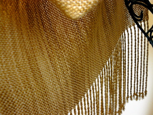Handwoven Gold Shawl