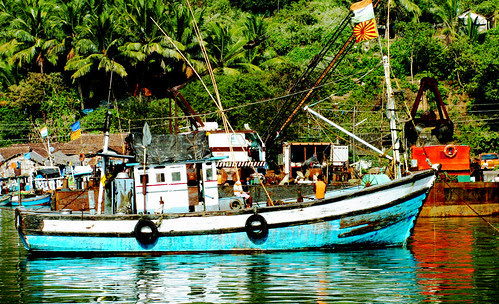 Fisherman boat in Karwar