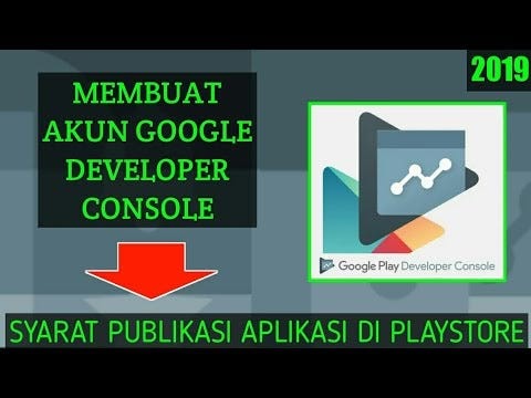 Cara membuat akun google console