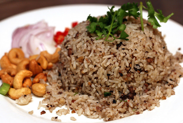 Khao Nam Liap (S$10) - Olive Minced Pork Fried Rice
