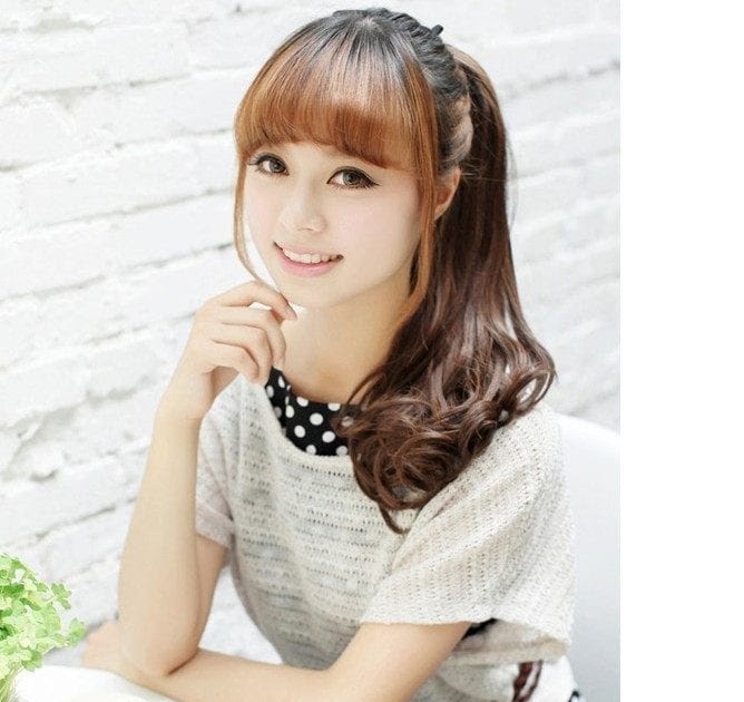 44 Korean Girl Pony Hairstyle