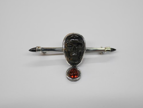 Cravat Pin With Skull