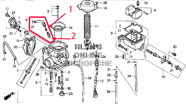 Honda Foreman 400 Carburetor Diagram - Drivenheisenberg