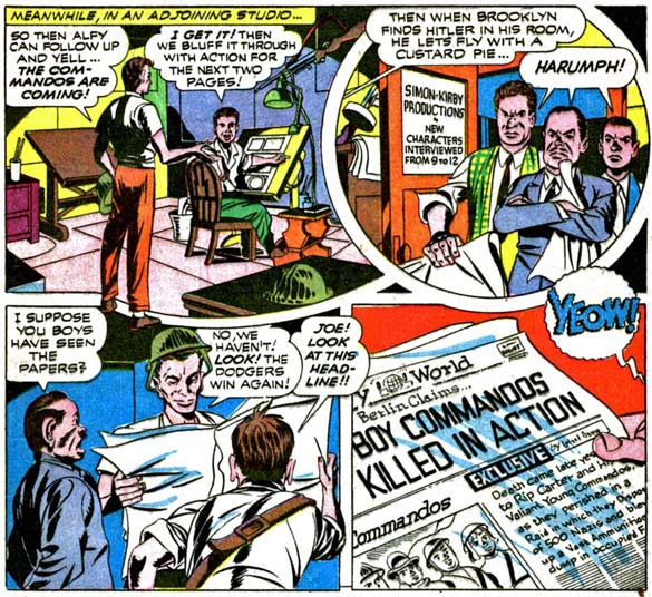 'Mr. Simon, Mr. Kirby, there's a little stuffed bull out here to see you who'd like to become a creator-owned character...'