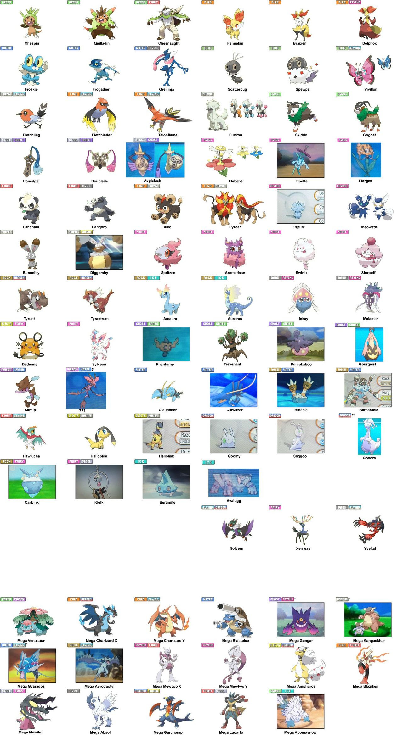 カロス地方 ポケモン 一覧 イメージポケモンコレクション