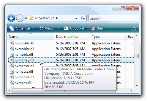 Windows Vista - rundll32 Windows Vista - rundll32