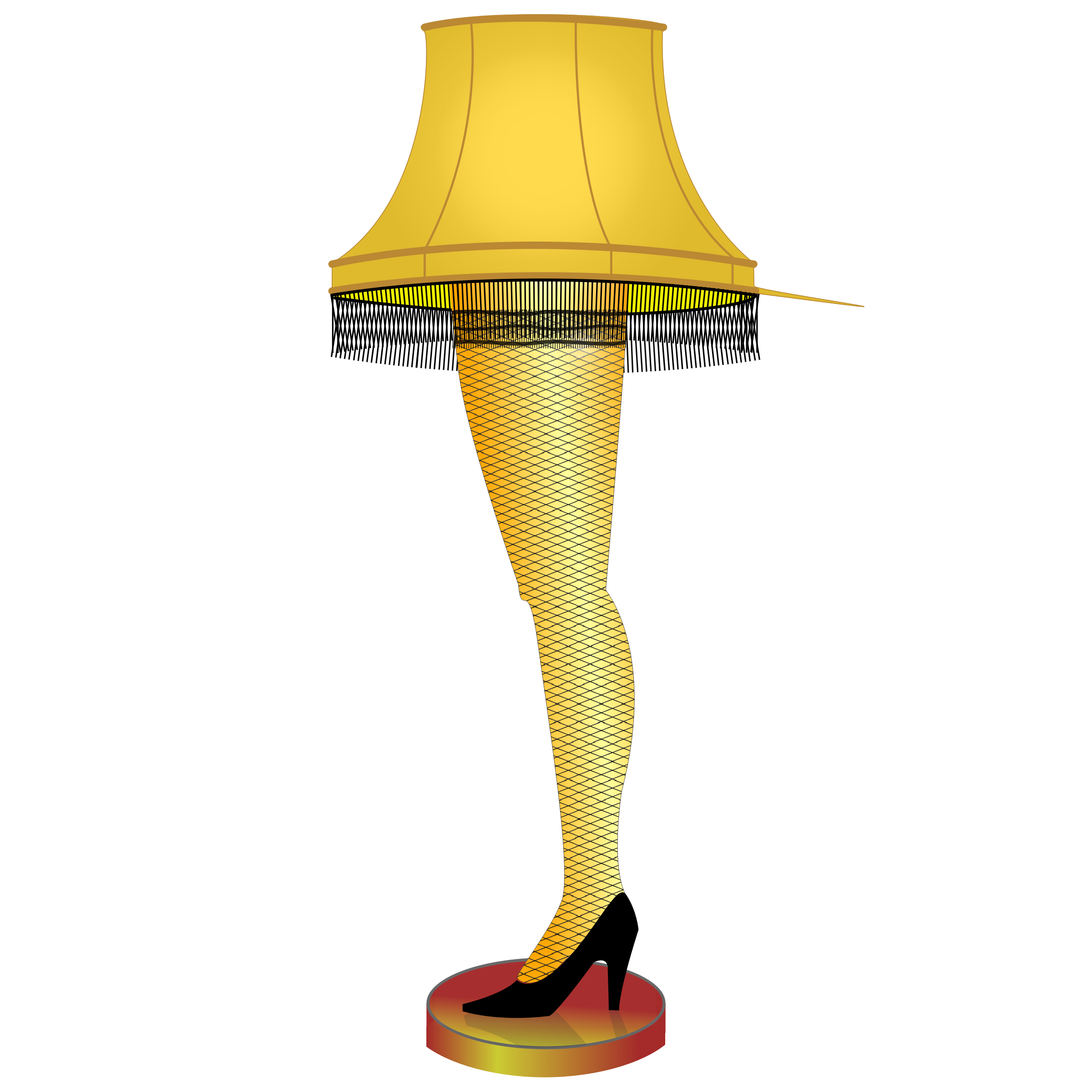 Leg lamp vector