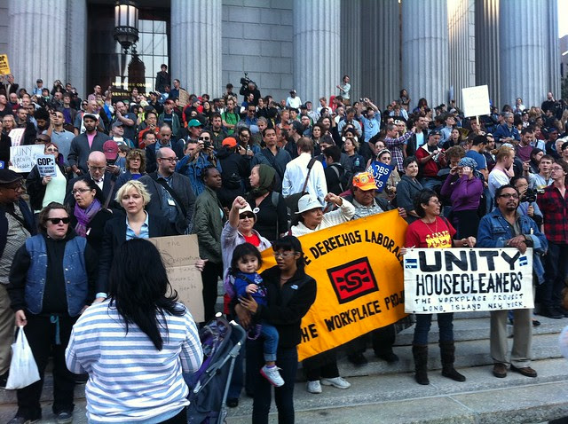 Community & Labor Rally & March, Occupy Wall Street