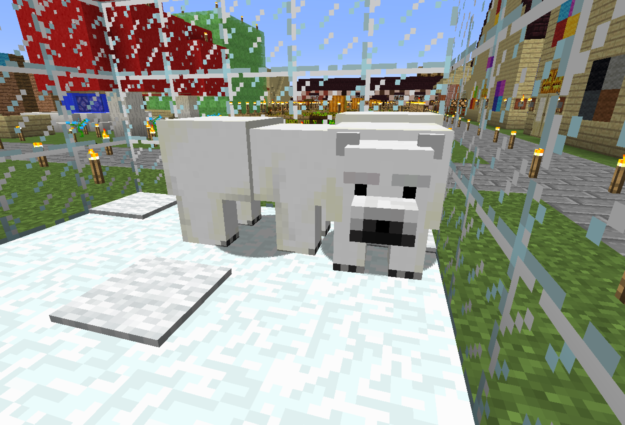 最高のマインクラフト 驚くばかりマイクラ シロクマ ハウス