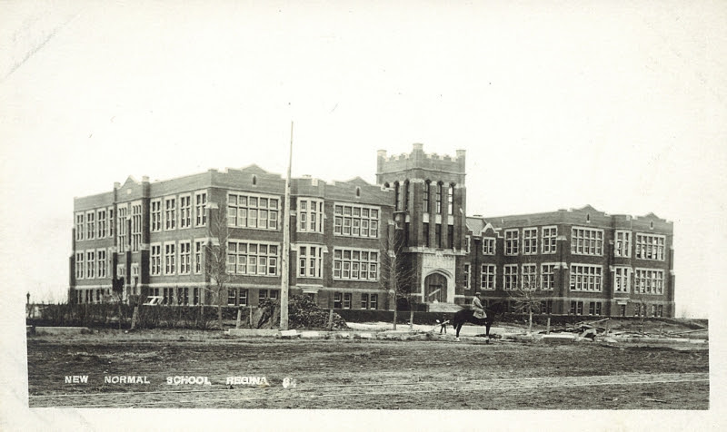 Regina Normal School 1914 Postcard 12856 Lovell & Co. New Normal School Regina (cca. 1911)  
