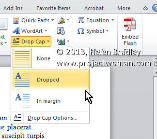 Drop Cap Letter