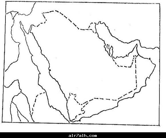 خريطة شبه جزيرة العرب صماء Kharita Blog