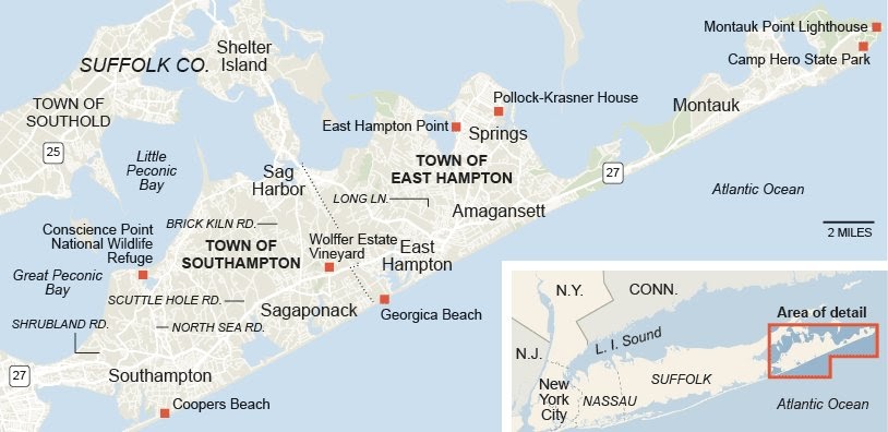 Hamptons Map | World Map 07