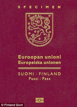 The Cover of a Finnish passport