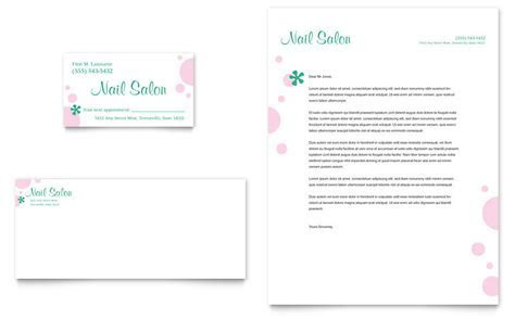 Nail Salon Business Card & Letterhead Template Word Nail Salon Business Card & Letterhead Template Word