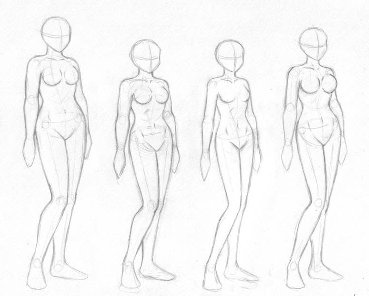Featured image of post Woman Body Drawing Simple It shows figure from front side and back view