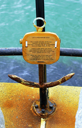Anchor on the Fishermen's Memorial, Gloucester, MA