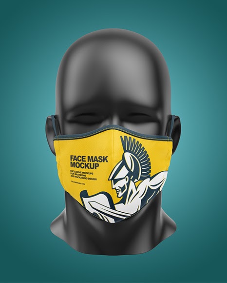 Download Free Disposable Mask Mockup Free Face Mask Psd Mockup Featuring A PSD Mockup Template