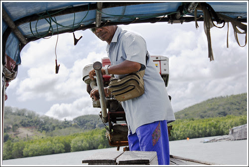 Boat ride to Bang Mud Seafood