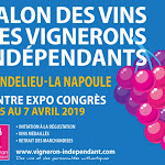 Salon des vins et des vignerons indépendants - Du 05/04/2019 au 07/04/2019 - Mandelieu-la-Napoule