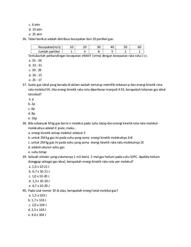 Contoh Soal Fisika Pilihan Ganda C1 Sampai C6