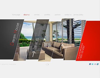 Interior Design website template, 300111225 Easy flash 