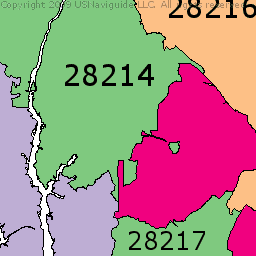 Zip Code Map Charlotte Nc | World Map 07
