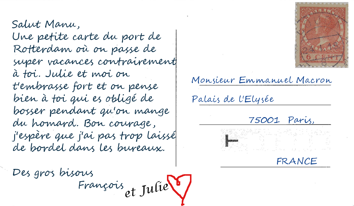 Exemple De Carte Postale Pour Des Amis  Compartir Carta