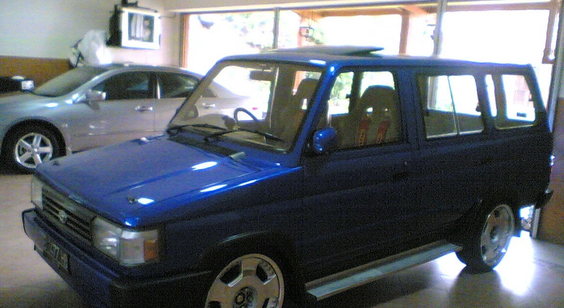 50 Modif Mobil Kijang Super Warna Biru Terlengkap Motor Runcing