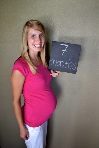 7 month pregnant bride
