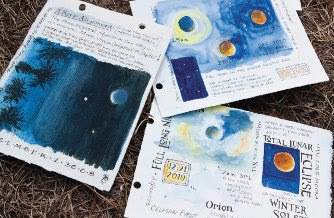 Artist Pam Johnson Brickell teaches workshops in nature journaling as a means of remembering ‘time spent in places you love, soaking up the slower side of life.’