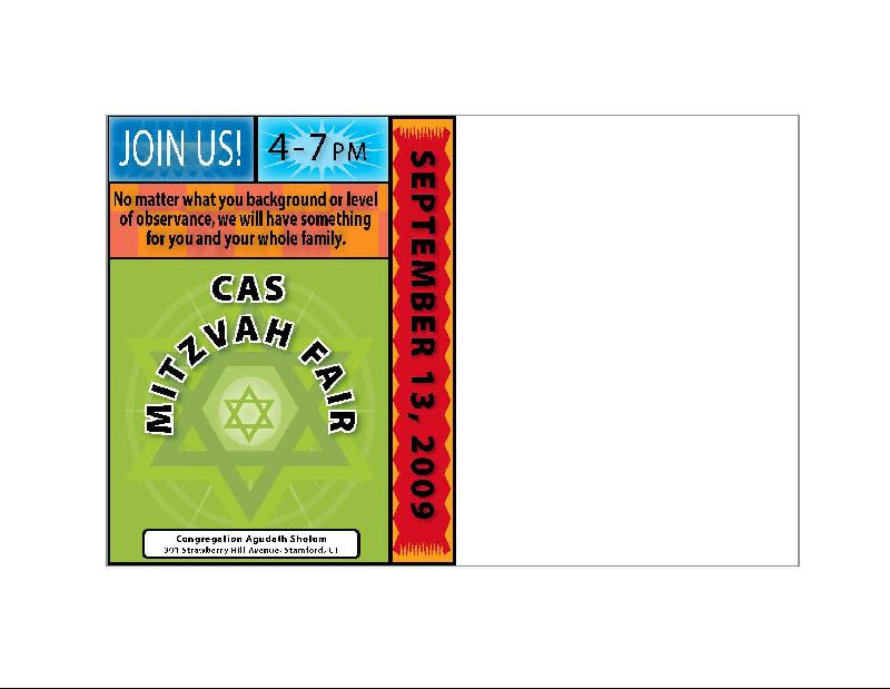 Mitzvah Fair postcard?