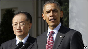 Jim Yong Kim và Tổng thống Obama