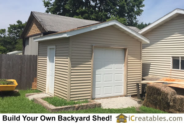 Shed Plans With Overhead Door Designer Garden Sheds