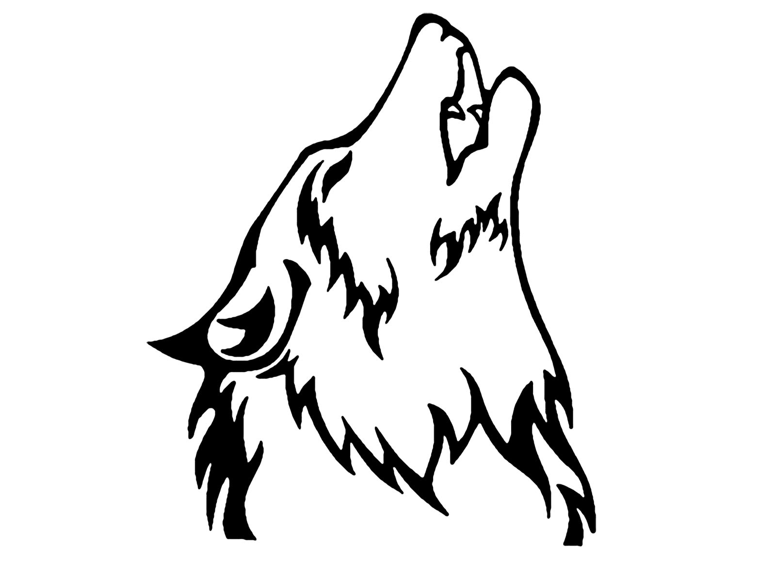 Featured image of post Howling Easy Simple Wolf Drawing : This a picture of a wolf howling.